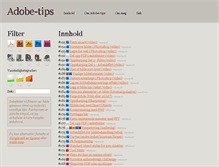 Tablet Screenshot of adobe.rognemedia.no